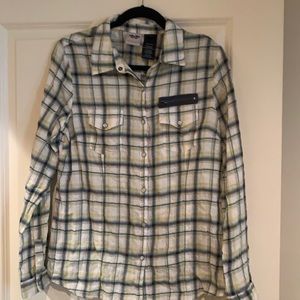 Harley Davidson button down M plaid shirt NWOT